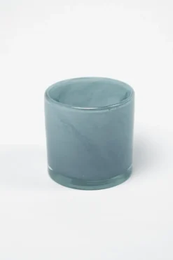 Nilla telysholder -Lysblå, 12cm