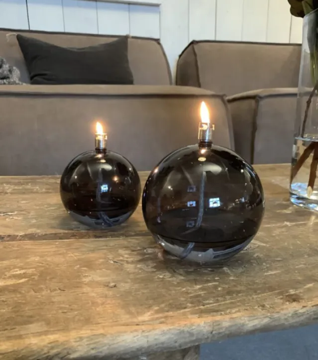 Oljelampe Rund -Smoke