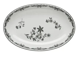 Ostindia Serveringsfat ovalt – sort
