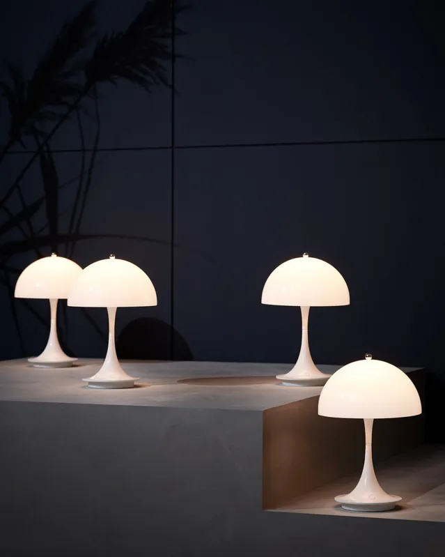 Panthella 160 Oppladbar -Opal Hvit, V3