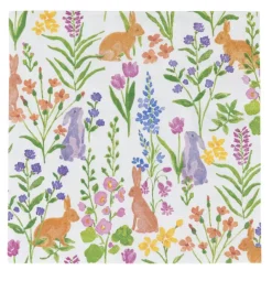 Papirservietter lunsj -Bunny Field