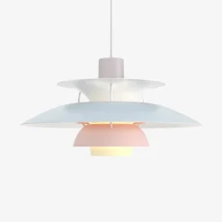 PH 5 Pastell østergrå blå rose