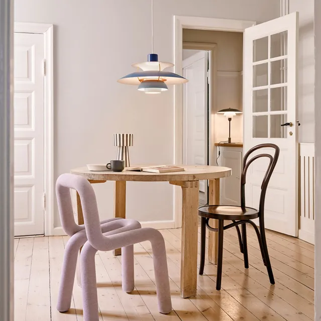 PH 5 Pastell østergrå blå rose