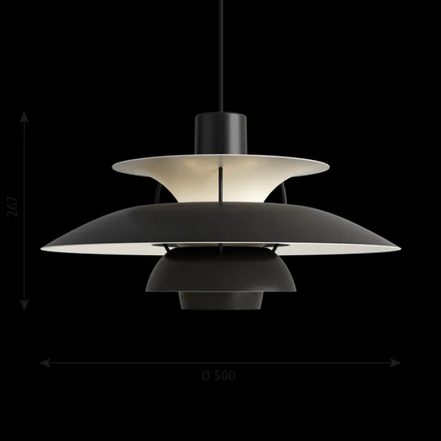 PH 5 Pastell østergrå blå rose