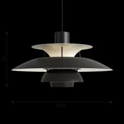 PH 5 pendel Monochrome black