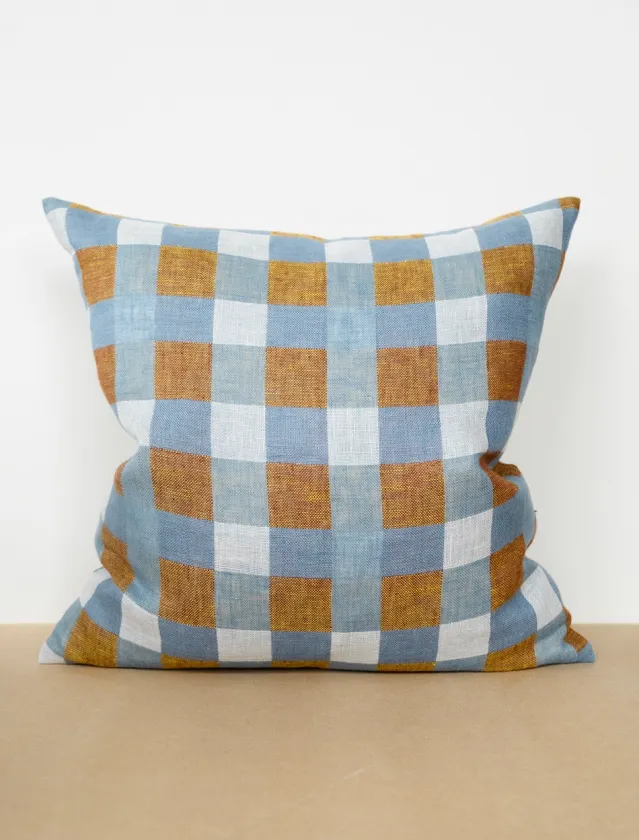 Putetrekk i lin -Rutan, 45×45