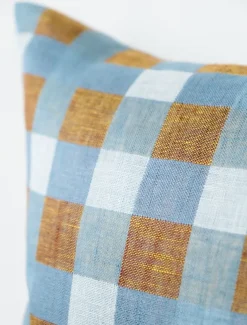 Putetrekk i lin -Rutan, 45×45