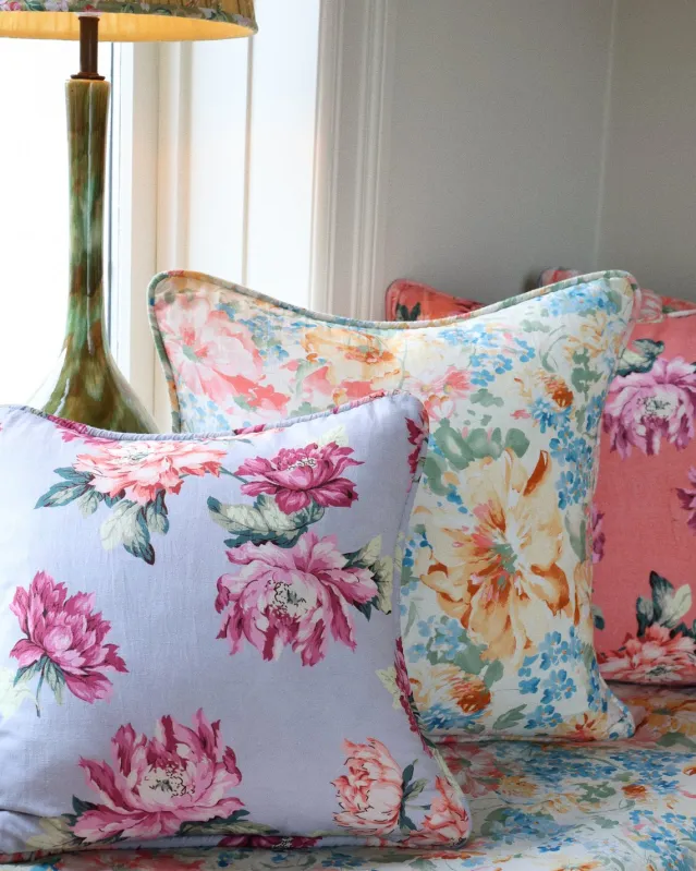 Putetrekk -Lin Pink Floral