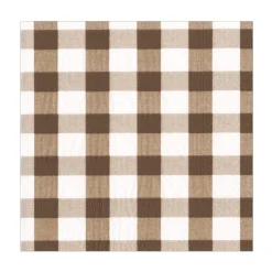 Servietter lunsj -Gingham Sjokolade