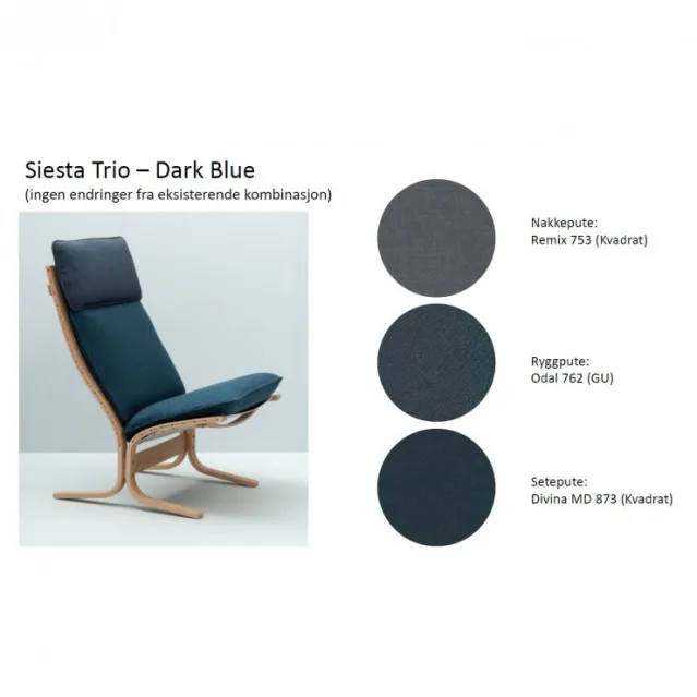 Siesta Trio Fotskammel Tekstil