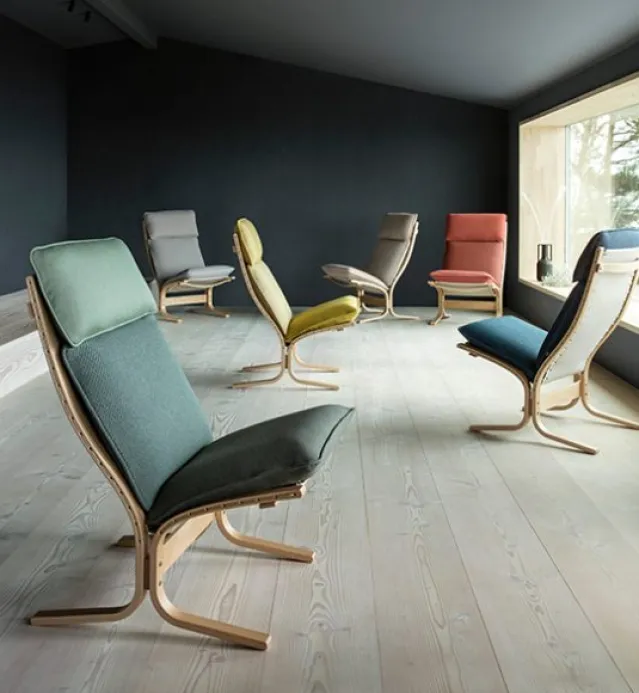 Siesta Trio Tekstil – Høy rygg uten armlen