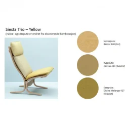 Siesta Trio Tekstil – Høy rygg uten armlen