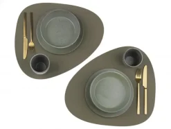 Table mat curve L Army Green