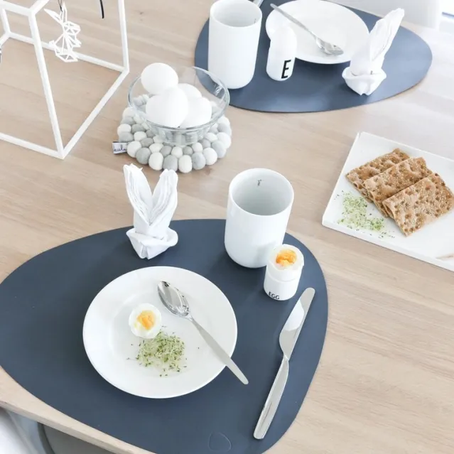 Table mat curve L Dark Blue