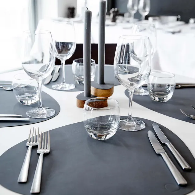 Table mat curve L Dark Blue