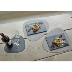 Table mat curve L Light Blue