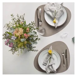 Table mat curve L Light Grey