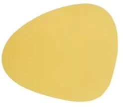 Table mat curve L Yellow