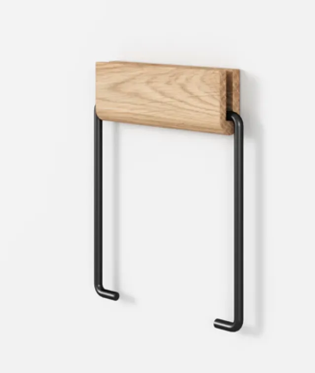 Toalettrullholder – oak/ black