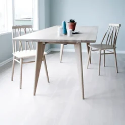 Viken Spisebord – white oiled  – 180