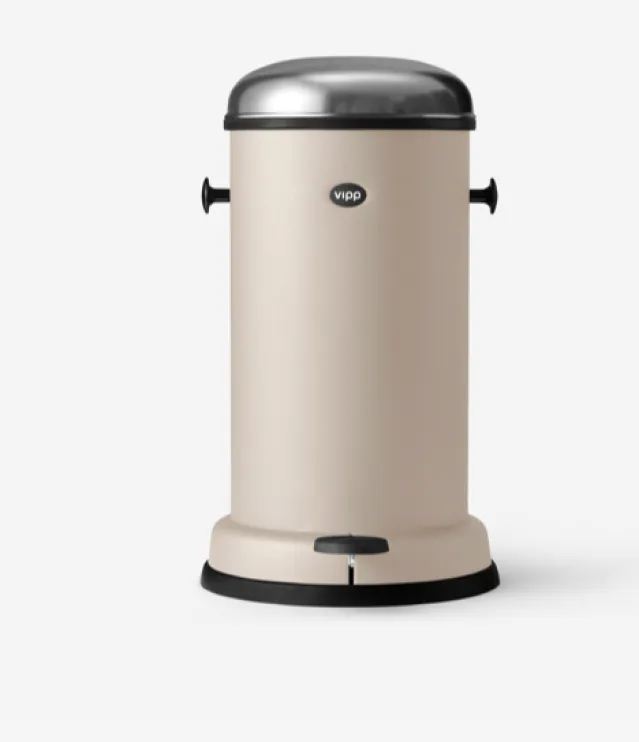 Vipp 15 Bøtte – pedalbøtte 14L, beige