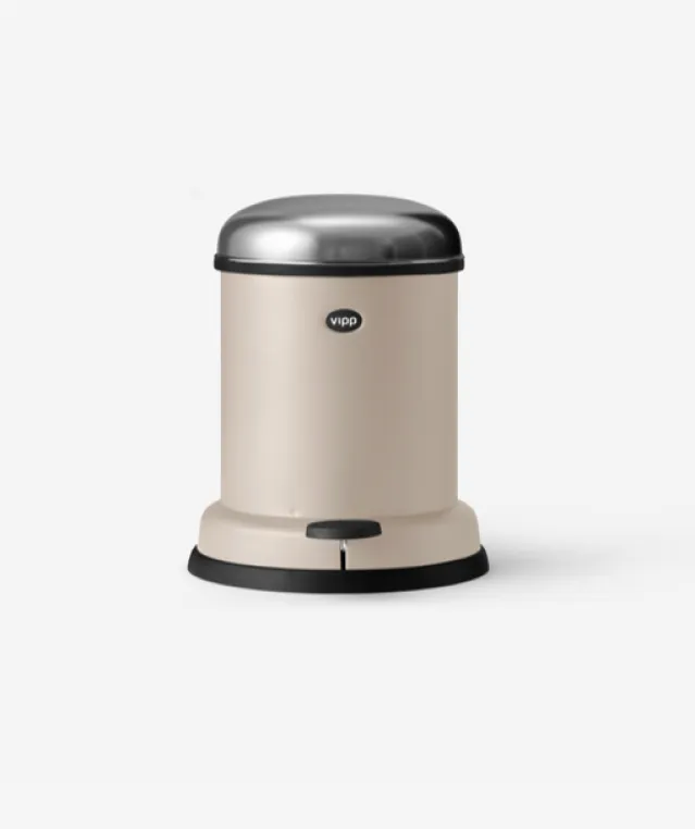 Vipp 14 Bøtte – pedalbøtte 8L, Beige