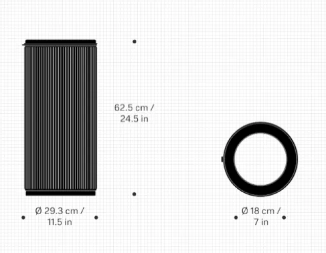 Vipp 18 Åpen bøtte – sort 22L