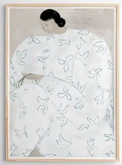 White Flower -Plakat -50×70